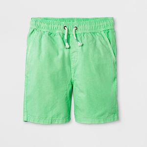 Boy's pull-on shorts- green